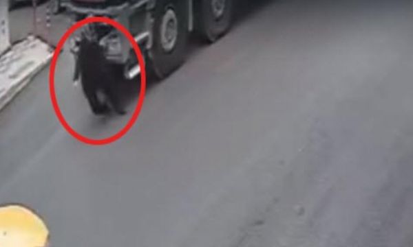 Beton mikseri dehşeti...
